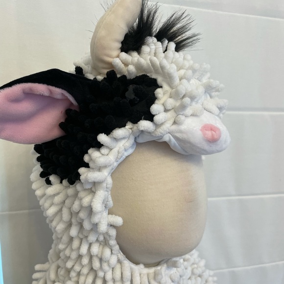 Baby Cow Complete Costume Horns Tail Hooves Chenille Boys Girls Soft Toddler NEW - Picture 3 of 8